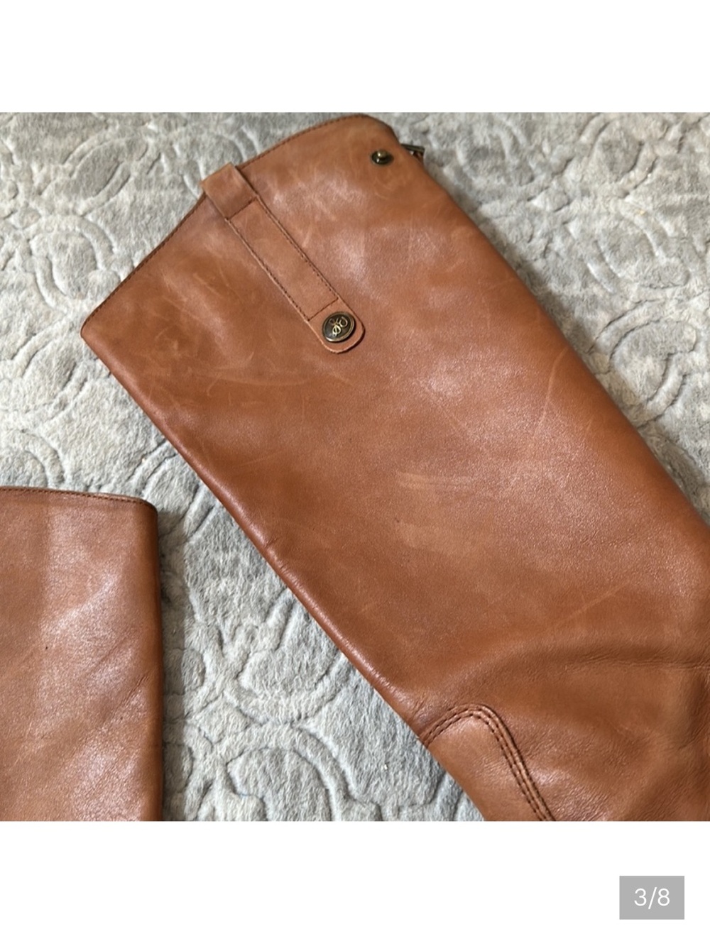 Sam Edelman brown leather riding boots 8 - Picture 2 of 7
